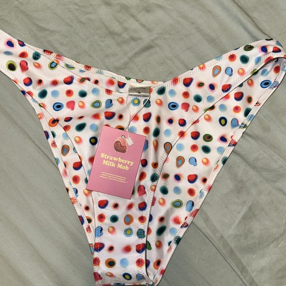 NWT L Bottom — Strawberry Milk Mob Energy bikini Bottoms - Picture 7 of 7